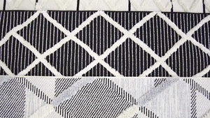 Tapis géométrique à relief gris Nazar rugs