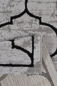 Tapis géométrique gris Nazar rugs