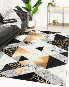 Tapis graphique coloré Nazar rugs