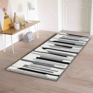 Tapis graphique gris et blanc Nazar rugs