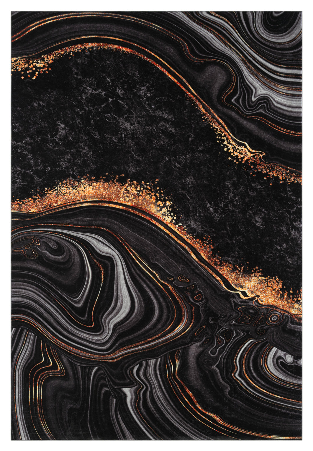 Tapis graphique lavable en machine Nazar rugs