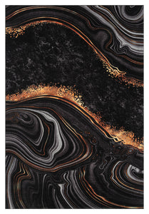 Tapis graphique lavable en machine Nazar rugs