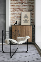Tapis gris motif losange Nazar rugs