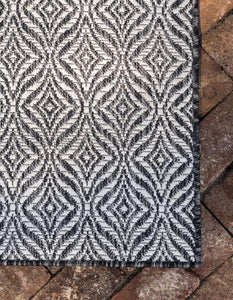 Tapis indoor outdoor noir et blanc Nazar rugs