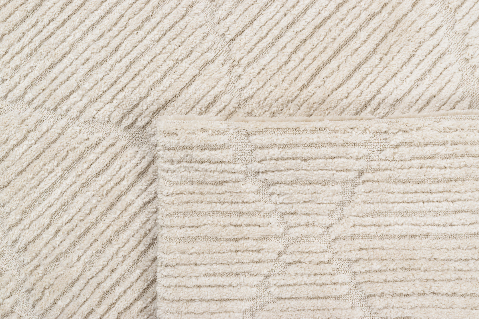 Tapis intérieur à relief crème Nazar rugs