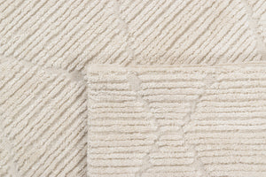 Tapis intérieur à relief crème Nazar rugs