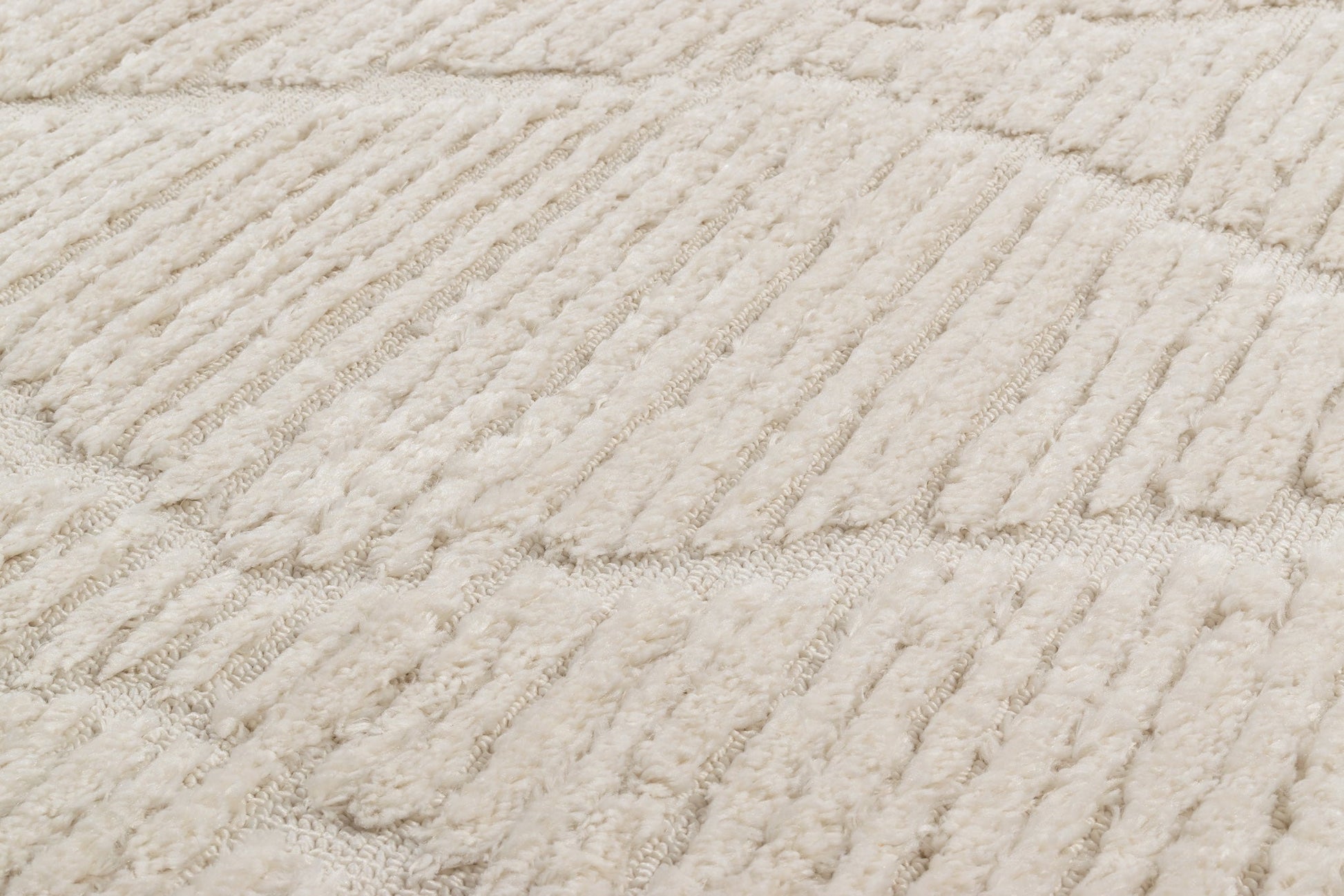 Tapis intérieur à relief crème Nazar rugs