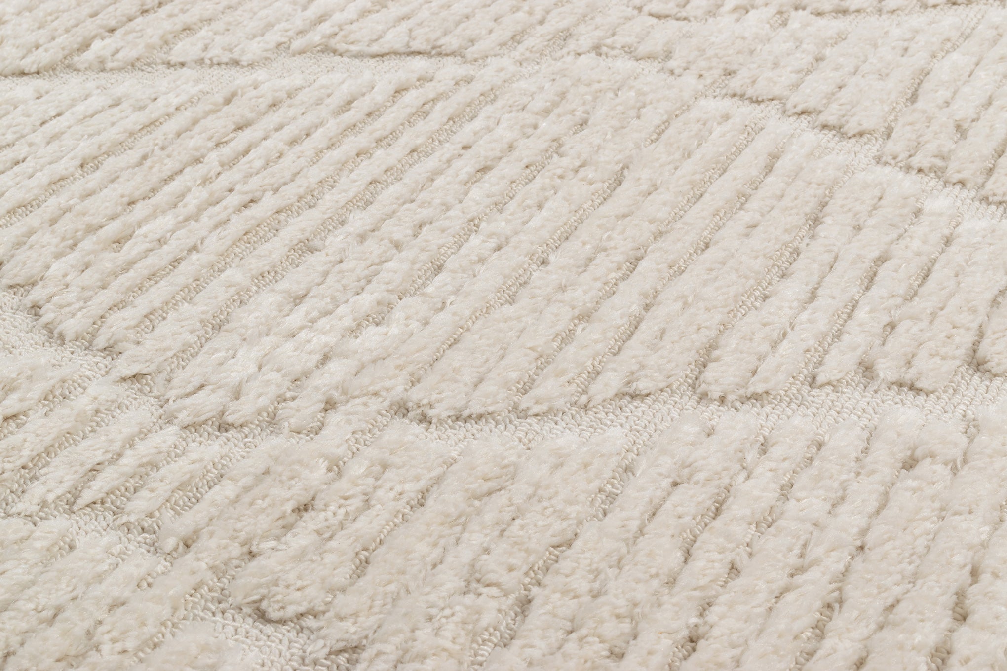 Tapis intérieur à relief crème Nazar rugs