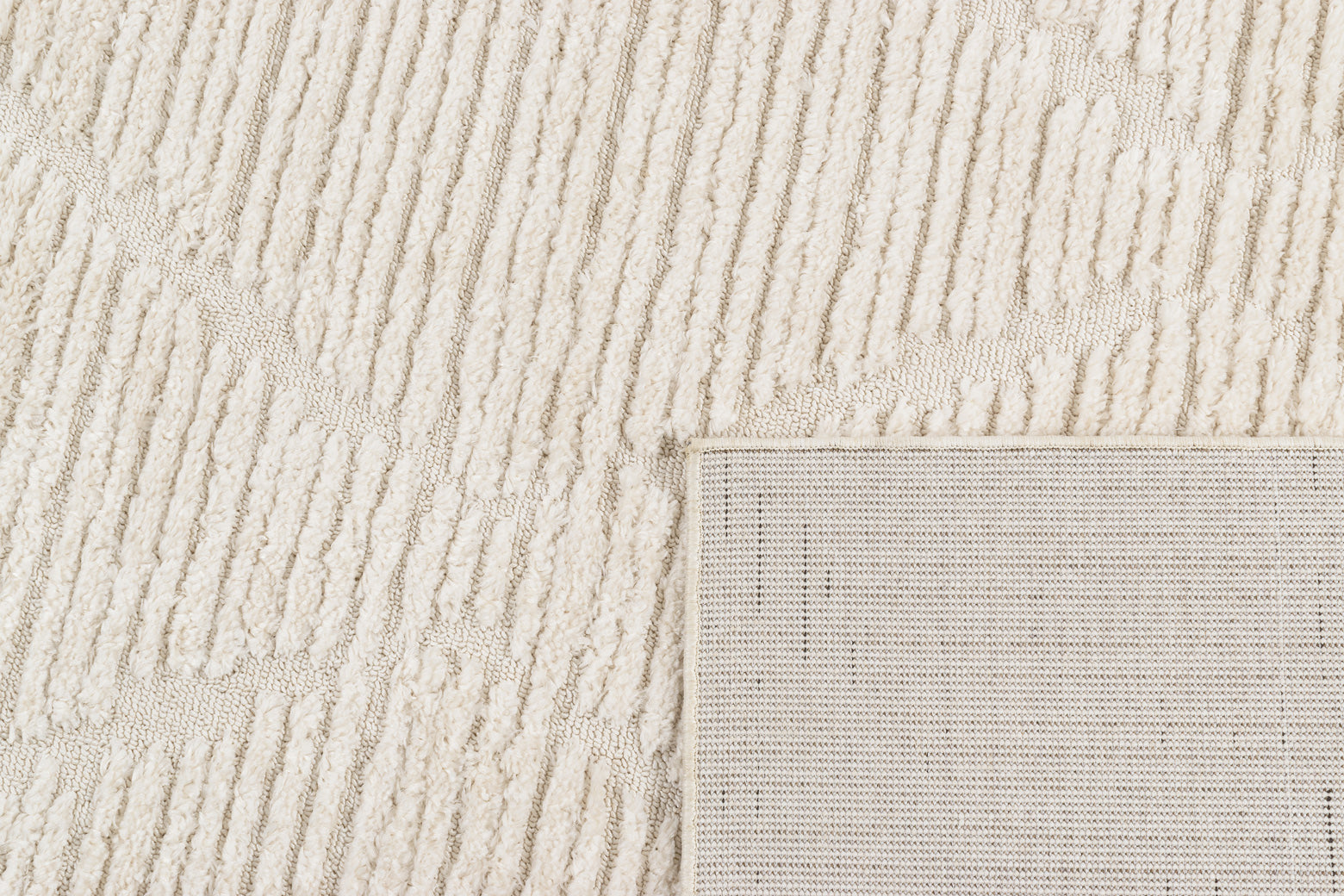 Tapis intérieur à relief crème Nazar rugs