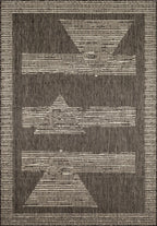 Tapis intérieur extérieur anthracite Nazar rugs