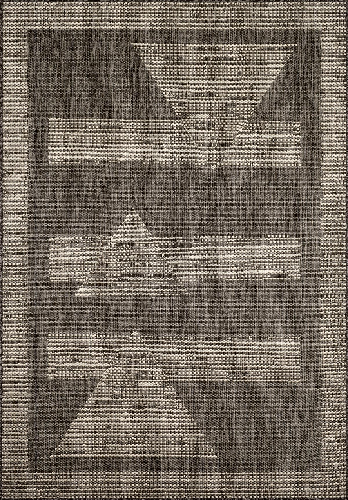 Tapis intérieur extérieur anthracite Nazar rugs