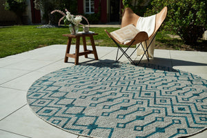 Tapis intérieur extérieur gris Nazar rugs