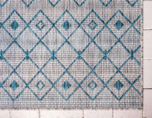 Tapis intérieur extérieur gris Nazar rugs