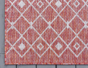 Tapis intérieur extérieur rouge Nazar rugs