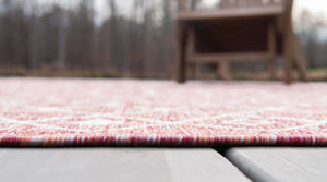 Tapis intérieur extérieur rouge Nazar rugs