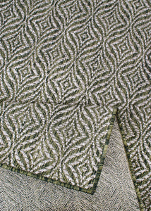 Tapis intérieur extérieur vert et blanc Nazar rugs