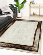 Tapis lavable motif doré Nazar rugs