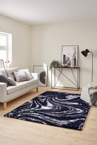 Tapis moderne design bleu Nazar rugs