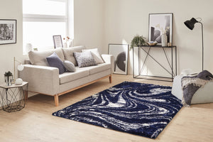 Tapis moderne design bleu Nazar rugs