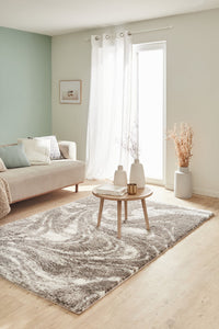 Tapis moderne design taupe Nazar rugs