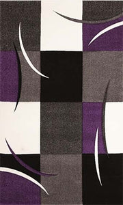 Tapis moderne géométrique violet Nazar rugs