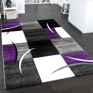 Tapis moderne géométrique violet Nazar rugs