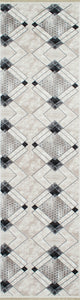 Tapis moderne gris à motifs Nazar rugs