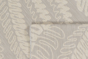 Tapis moderne motif palmier gris Nazar rugs