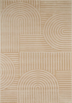 Tapis motif en relief beige Nazar rugs