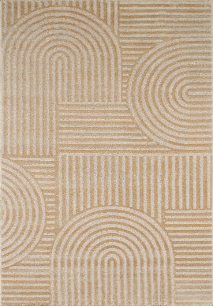Tapis motif en relief beige Nazar rugs