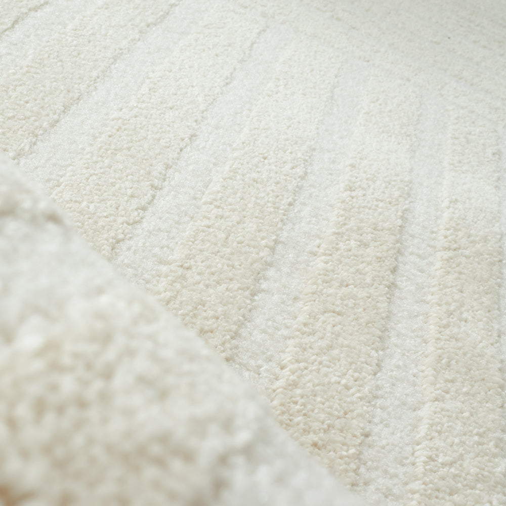Tapis motif en relief crème Nazar rugs