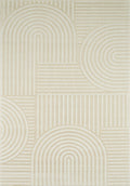 Tapis motif en relief crème Nazar rugs