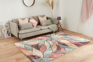 Tapis motif fleuris couleur pastel Nazar rugs
