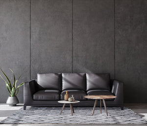 Tapis motif géométrique gris Nazar rugs