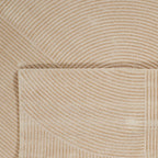 Tapis motif géométrique poils en relief beige Nazar rugs