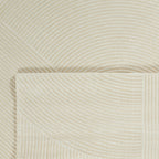 Tapis motif géométrique poils en relief crème Nazar rugs