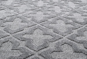 Tapis motif géométriques gris Nazar rugs