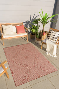 Tapis motifs géométriques rouge Nazar rugs