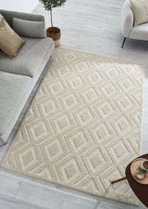 Nazar Tapis Salon, Tapis Chambre, Tapis Doux Chambre, Tapis Beige, Tapis  Uni Doux, Tapis Rectangulaire, Tapis Motif Géométrique, Grand Tapis, Tapis  Blanc, Tapis De Couloir (160x230 cm, 163 crème)