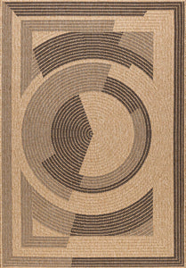 Tapis naturel motif abstrait géométrique Nazar rugs