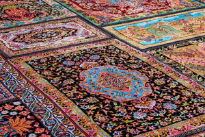 Tapis noué à la main rose Nazar rugs