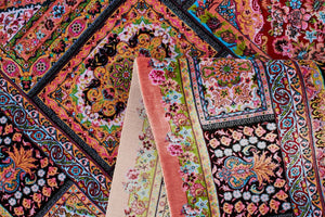 Tapis noué à la main rose Nazar rugs