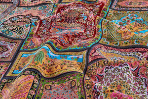Tapis noué à la main rose Nazar rugs