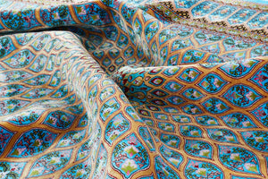Tapis noué à la main turquoise Nazar rugs