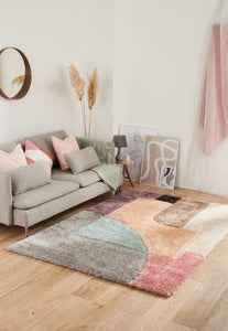Tapis pastel motif abstrait Nazar rugs