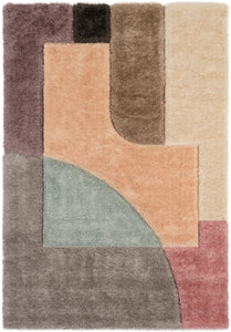 Tapis pastel motif abstrait Nazar rugs
