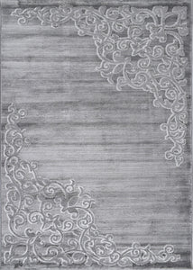 Tapis poils courts gris Nazar rugs