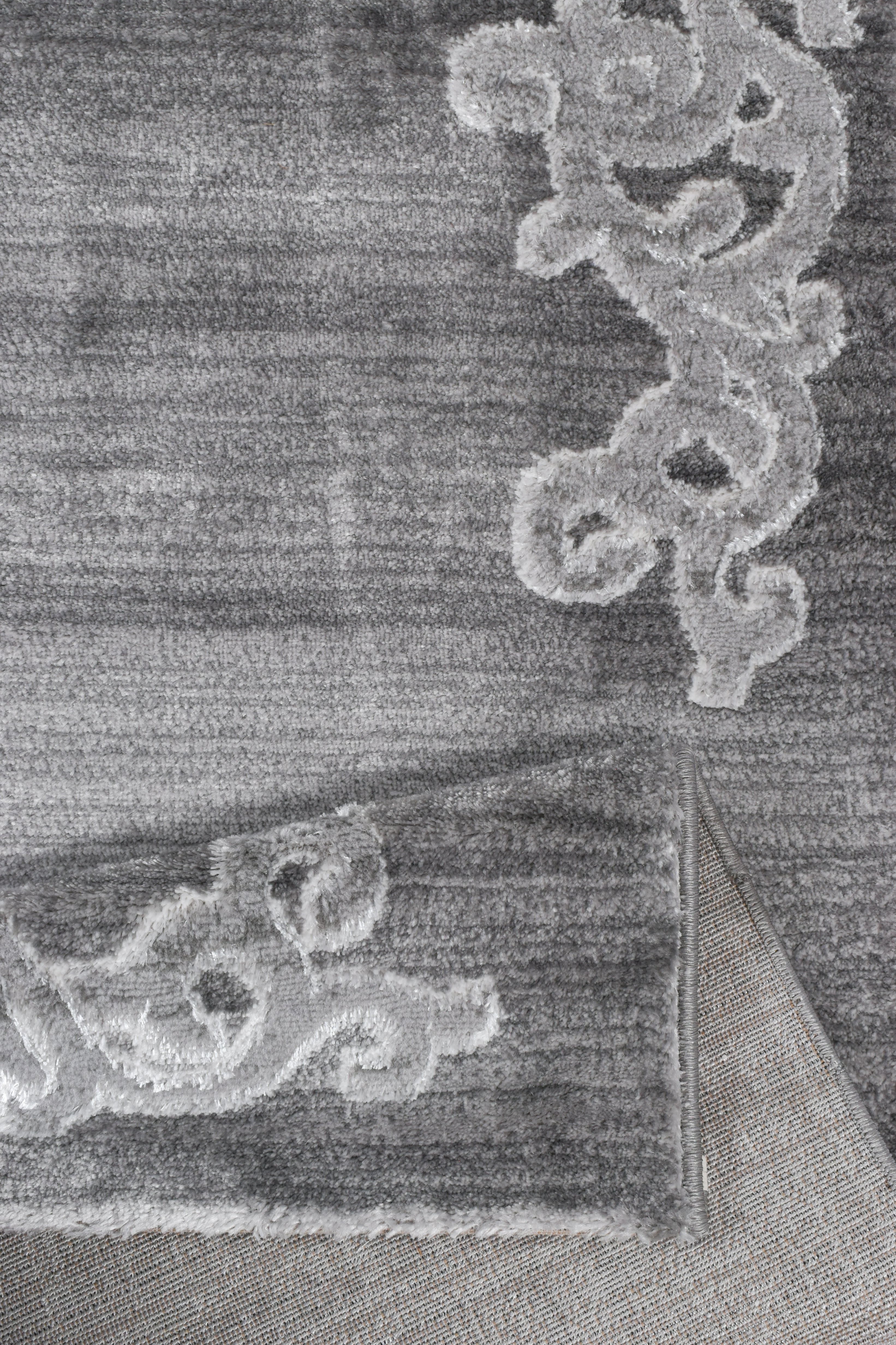 Tapis poils courts gris Nazar rugs