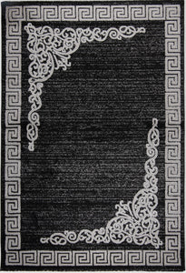 Tapis polypropylène noir Nazar rugs