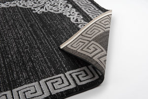 Tapis polypropylène noir Nazar rugs